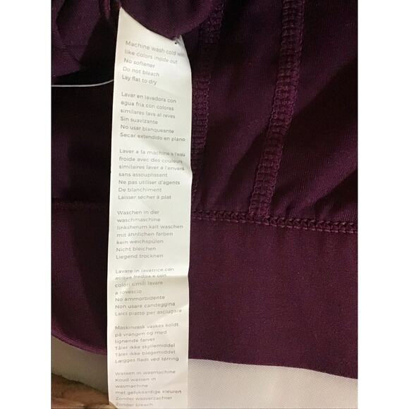 Fabletics Women Sport Bra Sz.Med Purple Ella High Impact Racerback Gym Workout - Picture 6 of 8